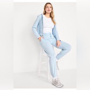 Old Navy Light Gray Hooded Jogger Jumpsuit